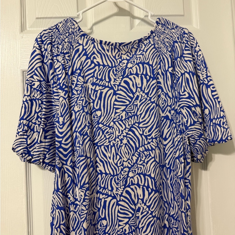 Lilly Pulitzer cotton tshirt Dress Sz L - Picture 6 of 7